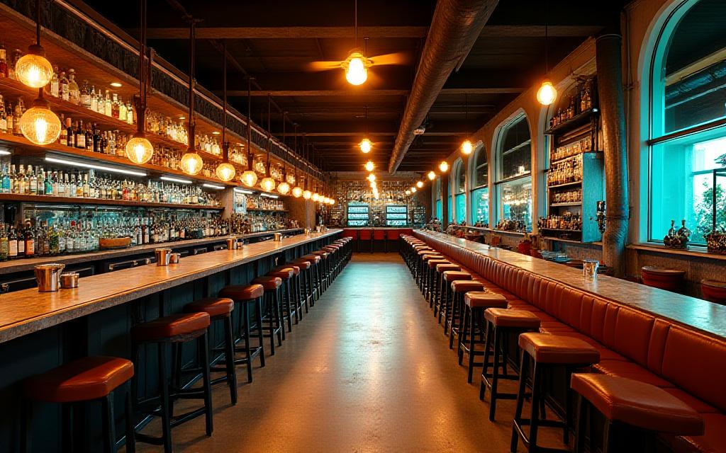 Panoramica sala principale stile bento